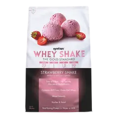 Syntrax Whey Shake 907 g, Фасування: 908 g, Смак:  Strawberry / Полуниця, image 