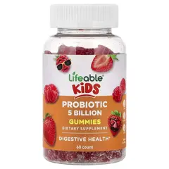 Lifeable Kids Probiotic 5 Billion 60 gummies Berry, Lifeable Kids Probiotic 5 Billion 60 gummies Berry  в интернет магазине Mega Mass