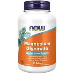 NOW Magnesium Glycinate 180 tabs, NOW Magnesium Glycinate 180 tabs  в интернет магазине Mega Mass