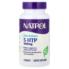 Natrol 5-HTP 100 mg 45 tabs, Natrol 5-HTP 100 mg 45 tabs  в интернет магазине Mega Mass