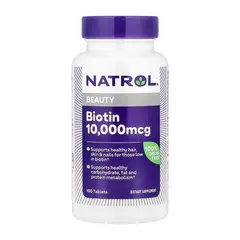 Natrol Biotin 10.000 mcg 100 tabs, image 