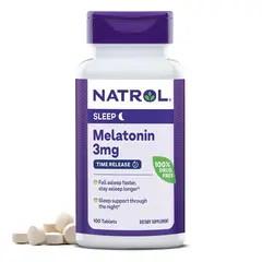 Natrol Melatonin 3 mg 100 tabs, Фасування: 100 tabs, image 