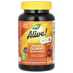 Nature's Way Alive Kids Multivitamin 90 gummies, Фасування: 90 gummies, Смак: Cherry, Orange, Grape / Вишня, Апельсин, Виноград, image 