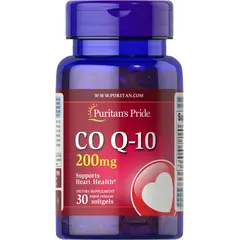 Puritan's Pride CO Q-10 200 mg 30 softgels, Puritan's Pride CO Q-10 200 mg 30 softgels  в интернет магазине Mega Mass