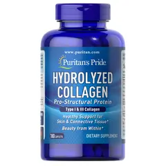 Puritan's Pride Hydrolyzed Collagen 1000 mg 180 tabs, image 