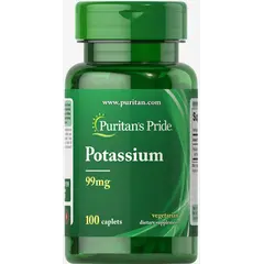 Puritan’s Pride Potassium 99 mg 100 tabs, image 