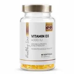 Sport Generation Healthy Line Vitamin D3 4000 IU 60 Softgels, Фасування: 60 softgels, Концентрація: 4000 IU, image 