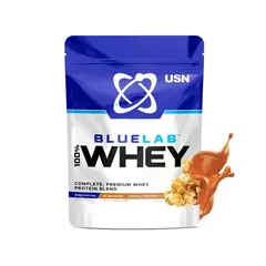 USN Blue Lab 100% Whey 476 g, Фасування: 476 g, Смак: Caramel Popcorn / Карамель Попкорн, image 