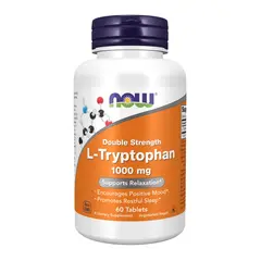 NOW L-Tryptophan 1000 mg 60 tabs, NOW L-Tryptophan 1000 mg 60 tabs  в интернет магазине Mega Mass