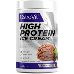 OstroVit Hight Protein Ice Cream 400 g, Смак:  Chocolate / Шоколад, image 