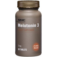 GNC Melatonin 3 mg 60 tabs, GNC Melatonin 3 mg 60 tabs  в интернет магазине Mega Mass