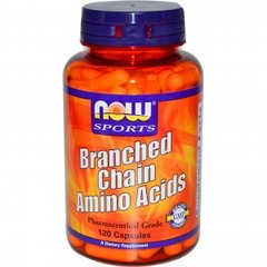 NOW Branched Chain Amino Acids 120 caps, image 