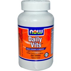 NOW Daily Vits 250 tabs, image 