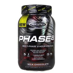 Muscletech Phase 8 908 g, Смак: Milk Chocolate / Молочний Шоколад, image 
