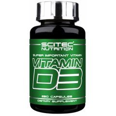 Scitec Nutrition Vitamin D3 250 caps, image 