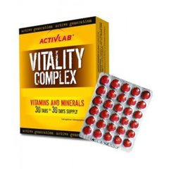 ActivLab VITALITY COMPLEX 30 tabs, ActivLab VITALITY COMPLEX 30 tabs  в интернет магазине Mega Mass