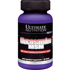 Ultimate Nutrition Clucosamine & MSM 60 tabs, Ultimate Nutrition Clucosamine & MSM 60 tabs  в интернет магазине Mega Mass
