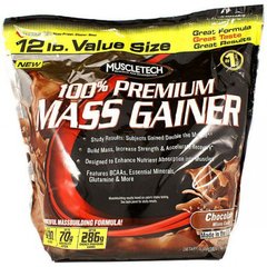 Muscletech 100% Premium Mass Gainer 5500 g, Смак:  Chocolate / Шоколад, image 