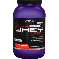 Ultimate Nutrition Prostar 100% Whey Protein 907 g, Фасування: 907 g, Смак:  Strawberry / Полуниця, image 