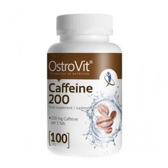 OstroVit Caffeine 200 mg 100 tabs, image 