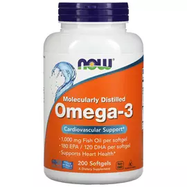 Now Omega-3 200 softgels, Фасовка: 200 softgels, Now Omega-3 200 softgels, Фасовка: 200 softgels  в интернет магазине Mega Mass