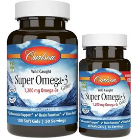 Carlson Super Omega 3 1,200 mg 100+30 softgels, image 