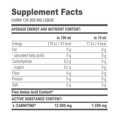 Extrifit Carni 120000 mg 1000 ml, Вкус: Apricot / Абрикос, Extrifit Carni 120000 mg 1000 ml, Вкус: Apricot / Абрикос , изображение 6 в интернет магазине Mega Mass