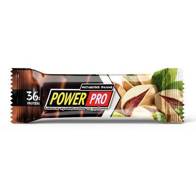 Power Pro Protein Bar 36% 60 g Фисташковое пралине, Power Pro Protein Bar 36% 60 g Фисташковое пралине  в интернет магазине Mega Mass