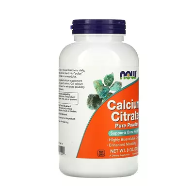 NOW Calcium Citrate 227 g, NOW Calcium Citrate 227 g , изображение 6 в интернет магазине Mega Mass