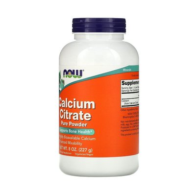 NOW Calcium Citrate 227 g, NOW Calcium Citrate 227 g , изображение 2 в интернет магазине Mega Mass