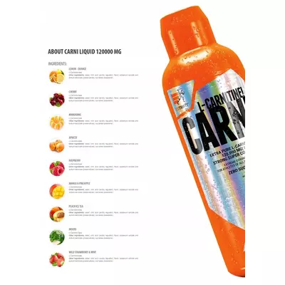 Extrifit Carni 120000 mg 1000 ml, Вкус: Apricot / Абрикос, Extrifit Carni 120000 mg 1000 ml, Вкус: Apricot / Абрикос , изображение 5 в интернет магазине Mega Mass
