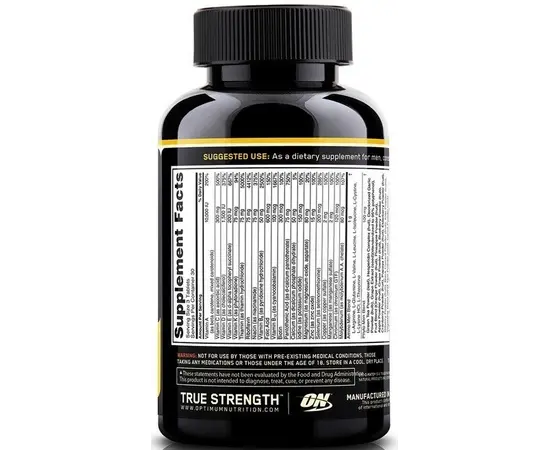 Optimum Nutrition Opti-Men 90 tabs, Optimum Nutrition Opti-Men 90 tabs , изображение 4 в интернет магазине Mega Mass