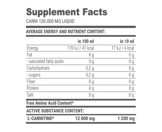 Extrifit Carni 120000 mg 1000 ml, Фасування: 1000 ml, Смак: Apricot / Абрикос, image , зображення 6