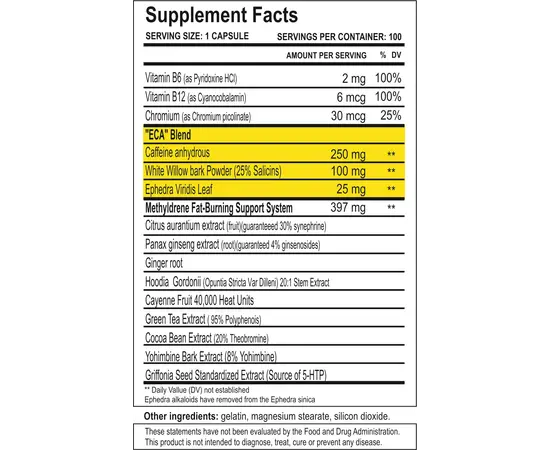 Cloma Pharma Methyldrene 100 caps, Cloma Pharma Methyldrene 100 caps , изображение 2 в интернет магазине Mega Mass