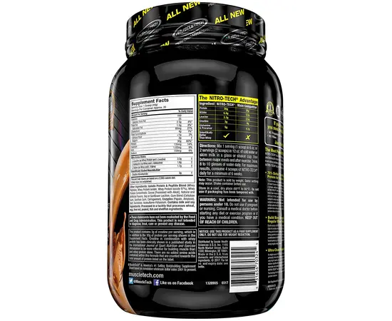 Muscletech Nitro Tech Performance 907 g, Вкусы: Cookies & Cream / Печенье с Кремом, Muscletech Nitro Tech Performance 907 g, Вкусы: Cookies & Cream / Печенье с Кремом , изображение 4 в интернет магазине Mega Mass