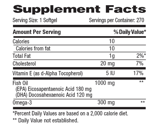 Betancourt nutrition Omega-3 270 Softgels, image , зображення 2