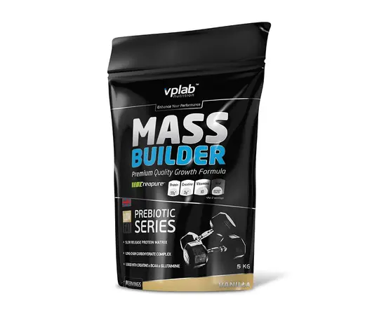 VPlab Mass Builder 5000 g, Вкусы: Strawberry Yoghurt / Клубничный Йогурт, VPlab Mass Builder 5000 g, Вкусы: Strawberry Yoghurt / Клубничный Йогурт , изображение 3 в интернет магазине Mega Mass