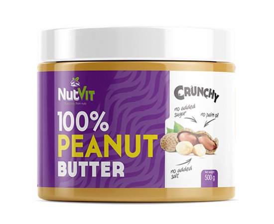 NutVit Peanut Butter 500 g Crunchy, image 