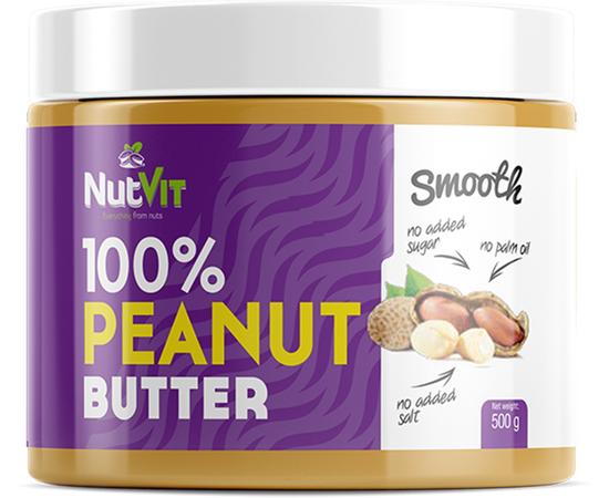 NutVit Peanut Butter 500 g Smooth, image 