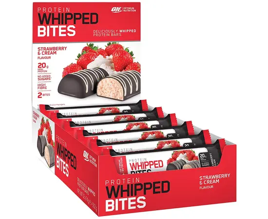 Optimum Nutrition Protein Whipped Bites 76 g Strawberry, Optimum Nutrition Protein Whipped Bites 76 g Strawberry , изображение 2 в интернет магазине Mega Mass