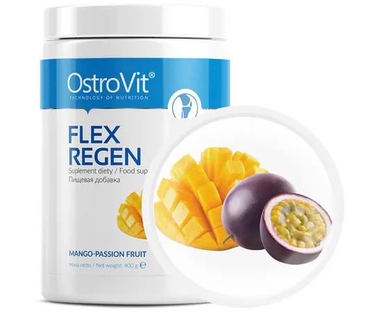 OstroVit Flex Regen 400 g, Смак: Mango Passion Fruit / Манго Маракуйя, image , зображення 2