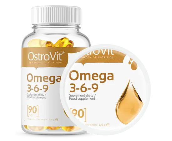 OstroVit Omega 3-6-9 90 caps, OstroVit Omega 3-6-9 90 caps , изображение 2 в интернет магазине Mega Mass