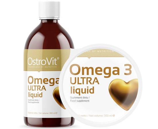 OstroVit Omega 3 ULTRA Liquid 300 ml, OstroVit Omega 3 ULTRA Liquid 300 ml , изображение 2 в интернет магазине Mega Mass