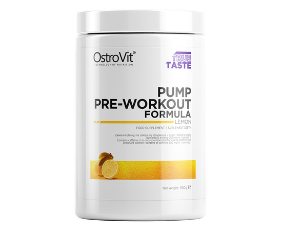 PUMP Pre-Workout 500g, Смак: Lemon / Лимон, image 