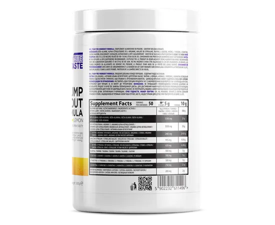 OstroVit Pump Pre-Workout Formula 500 g, Вкусы: Lemon / Лимон, OstroVit Pump Pre-Workout Formula 500 g, Вкусы: Lemon / Лимон , изображение 2 в интернет магазине Mega Mass