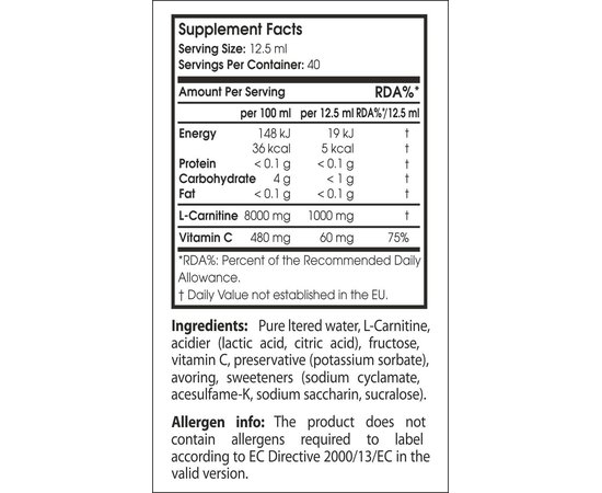 Scitec Nutrition Liquid Carni-X 100000 500 ml, image , зображення 2
