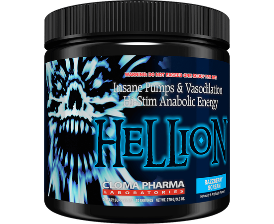 Cloma Pharma Hellion 30 serv 270 g, Смак: Raspberry / Малина, image 