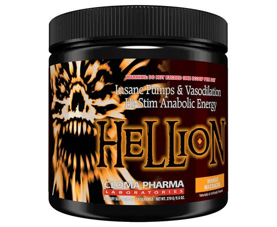 Cloma Pharma Hellion  270 g 30 servings, Вкусы: Raspberry / Малина, Cloma Pharma Hellion  270 g 30 servings, Вкусы: Raspberry / Малина , изображение 2 в интернет магазине Mega Mass