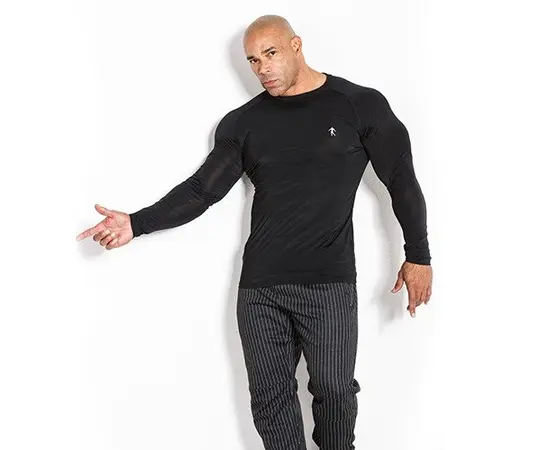 Kevin Levrone Longsleeve 01 LM Compression Black, Kevin Levrone Longsleeve 01 LM Compression Black , изображение 2 в интернет магазине Mega Mass