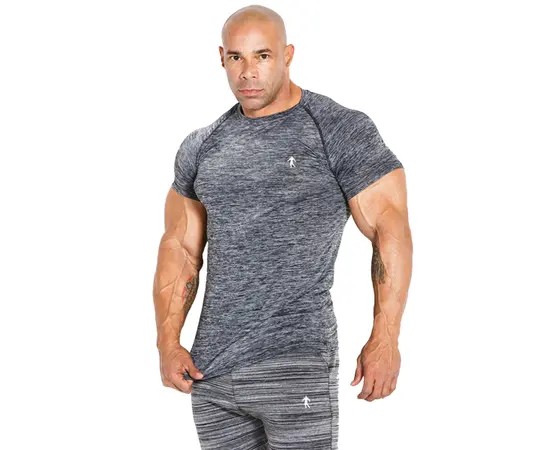 Kevin Levrone T-Shirt 01 LM Compression Dark Grey, Kevin Levrone T-Shirt 01 LM Compression Dark Grey  в интернет магазине Mega Mass